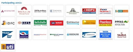 Participating AMCs on MF Utility platform