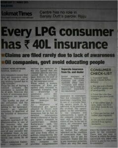 LPG Consumers insurance coverage newspaper article