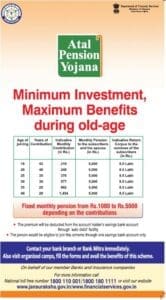 Atal Pension Yojana APY Advertisement