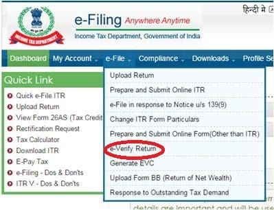 everify income tax return