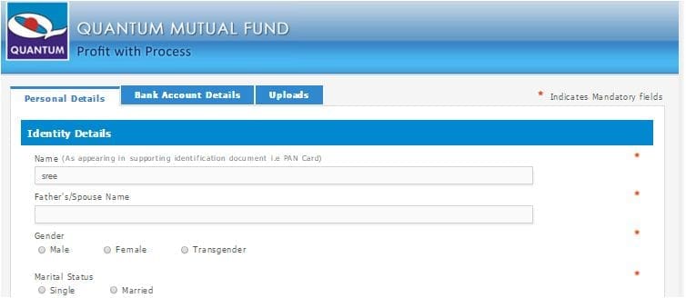 E-KYC process quantum mutual fund