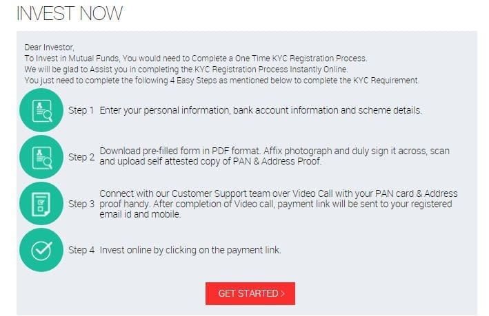 Reliance mf ekyc process