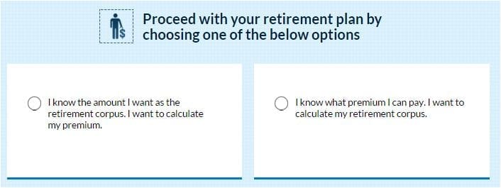 HDFC Clicktoretire premium or sum assured calculation