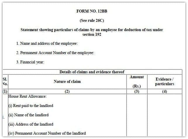 Download-Form-12BB-Download-New-Form-No-12BB-investment-proofs-LTA-LTC-HRA-Section-80C-income-tax-deductions-pic