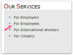 EPFO Website Employees link