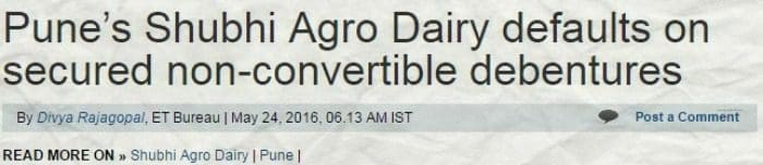 NCD default Shubhi Agro pic
