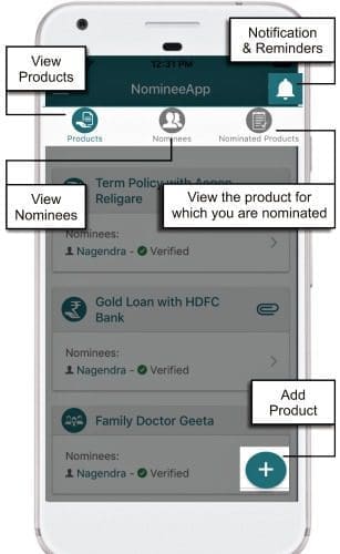 add-product-add-nominees-in-nomineeapp-mobile-app-image