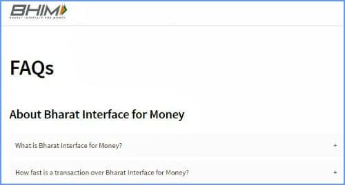 FAQs on BHIM APP pic