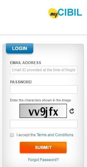 myCIBIL login
