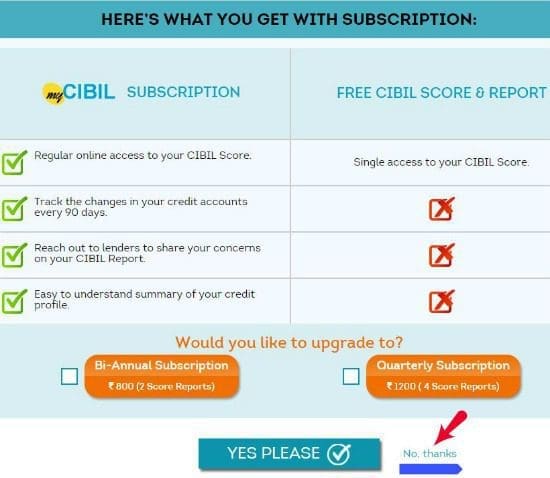 Get Free CIBIL Credit report credit score Equifax Experian online subscription
