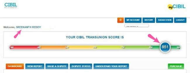 My free credit report free credit score CIBIL Free credit score CIBIL credit report pic