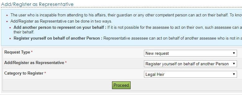 ITR filing Income tax return of deceaed person tax assessee by legal heir latest pic