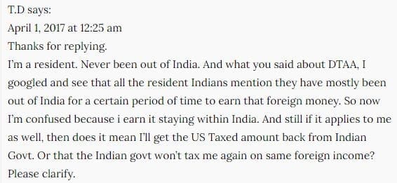 Queries on income tax filing foreign income double taxation NRIs