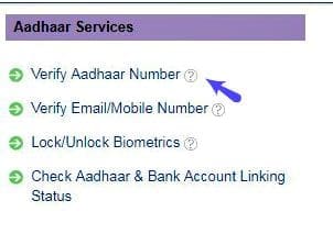 check Aadhaar number status online pic
