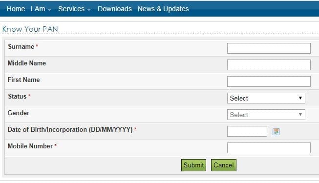 how to check pan card validity status online income tax efiling portal