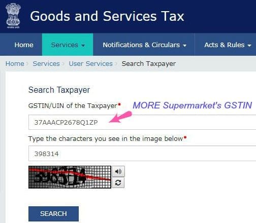 How to check GSTIN of business entity is valid correct or not online pic