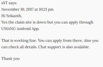 Online EPF withdrawal through Umang app mobile app by Government