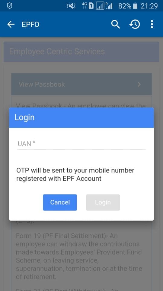 umang app uan link aadhaar otp