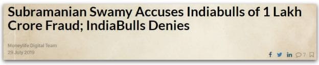 subramanian swamy accuses indiabulls housing of wrongdoing pic
