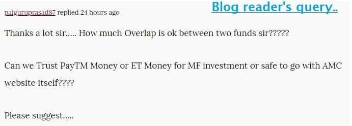 relakhs blog reader's comment query