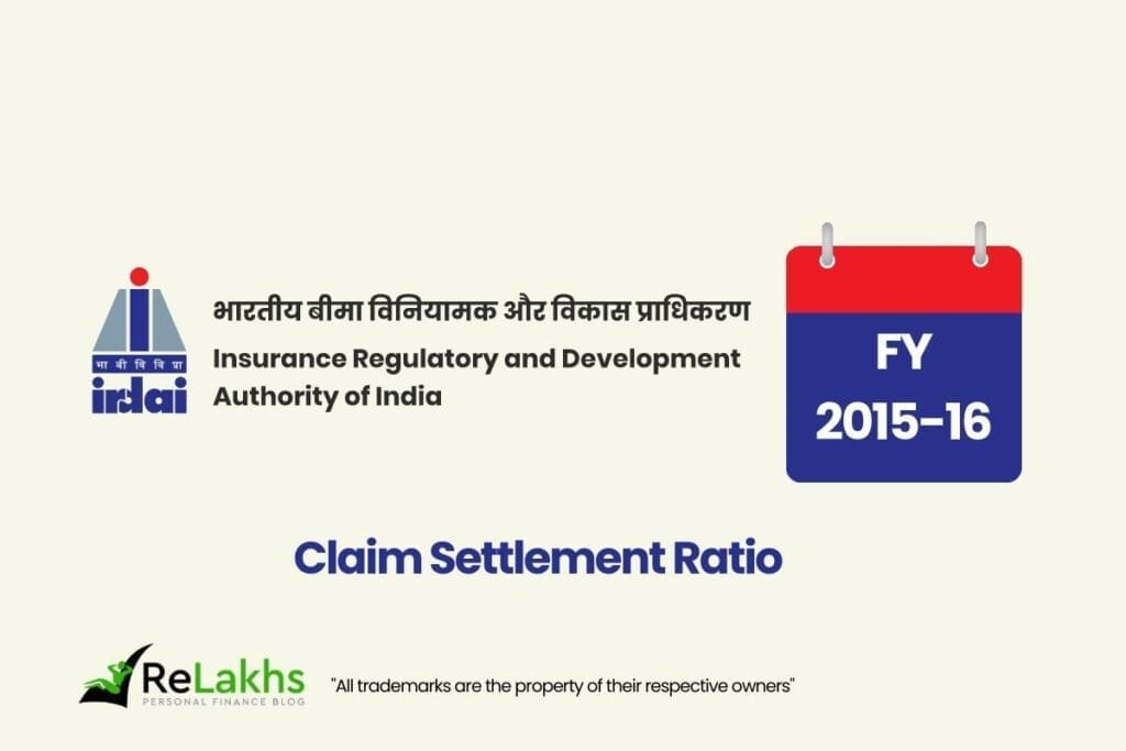 IRDA Claim Settlement Ratio 2015_16