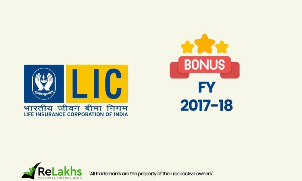 Latest LIC Bonus Rates 2017_18