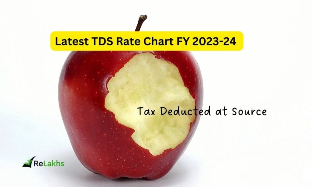 Latest TDS rates AY 2024-25 TDS Chart Table FY 2023-24