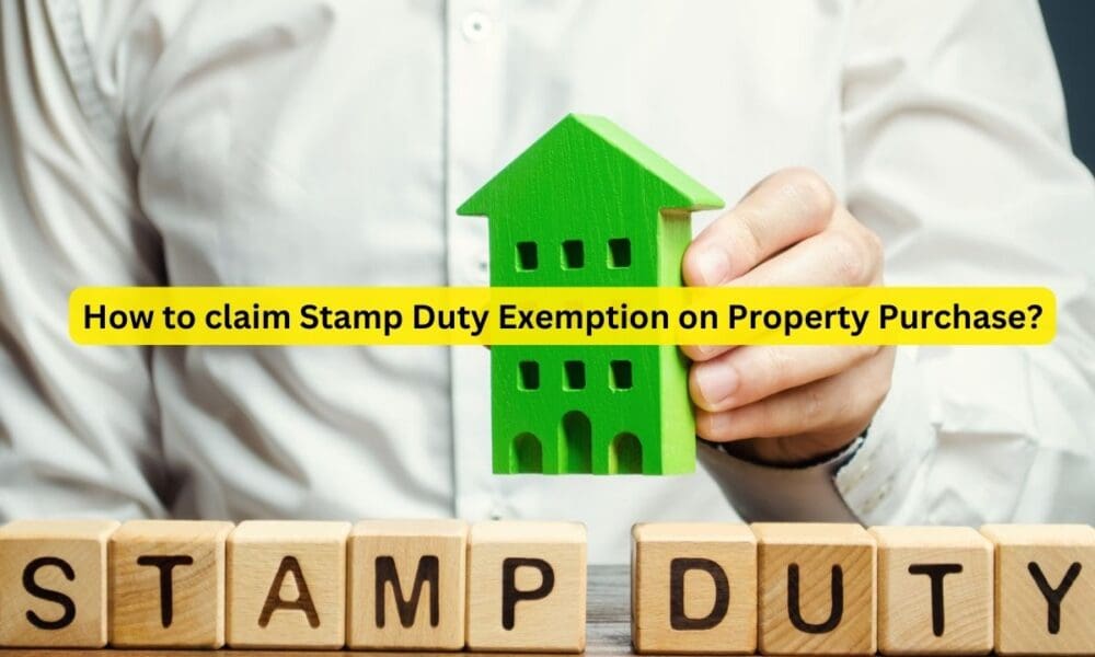 Property purchase Stamp duty tax exemption under section 80c