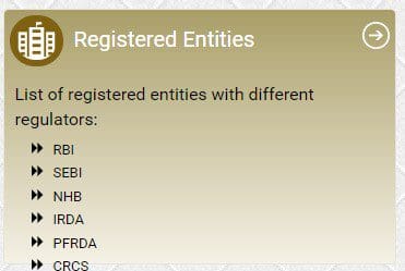 Registered entity check 