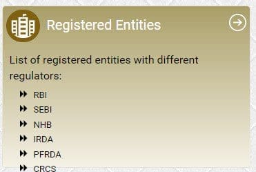 Registered entity check 