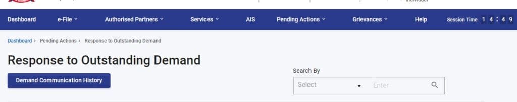 pending actions response to outstanding demand notice