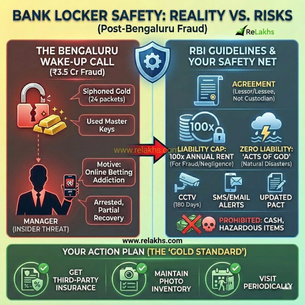 Gold locker scam are your valuables in bank locker safe rbi latest rules