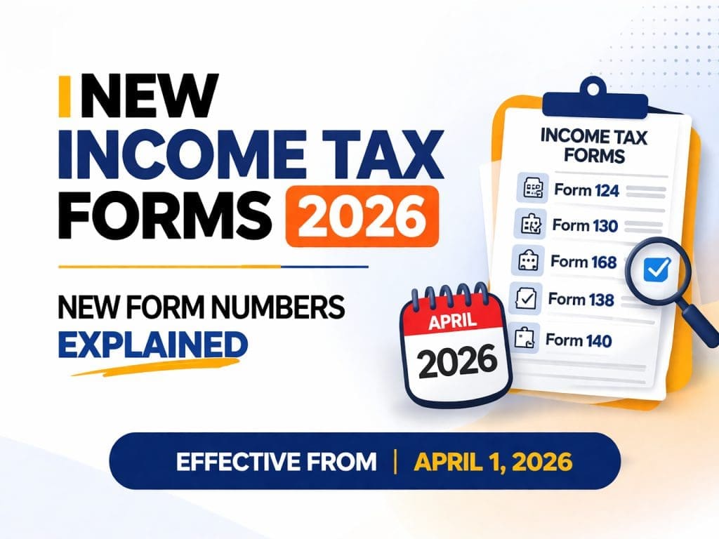 new income tax form numbers names fy 2026-27