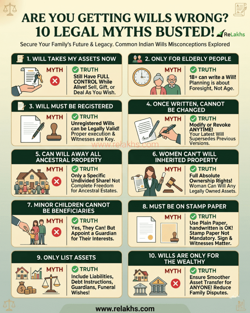 10 common myths about wills in india misconceptions and truths 